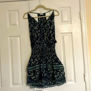Navy floral dress